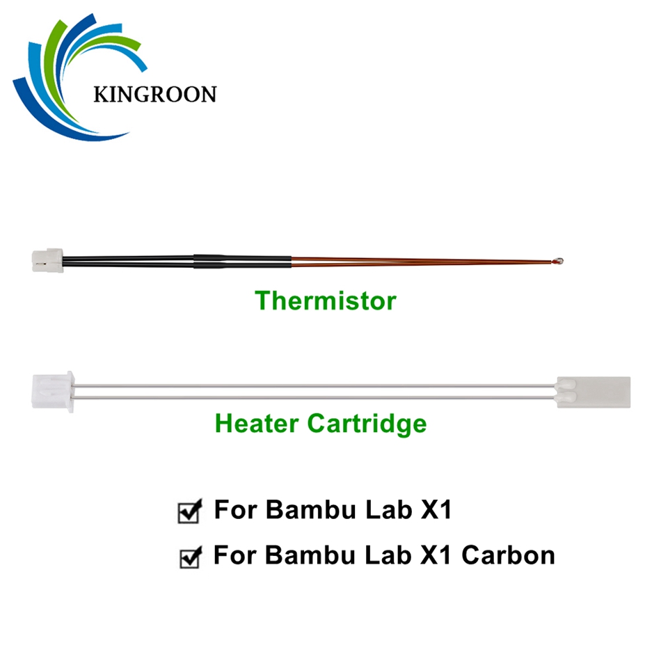 Ceramic Heat Emitter - เทอร์มิสเตอร์1/2ชิ้นและแผ่นให้ความร้อนเซรามิกสำหรับ Bambu X1แล็บ/ตลับหมึกเครื่องพิมพ์3D X1-Carbon ตัวทำความร้อน24V 80W