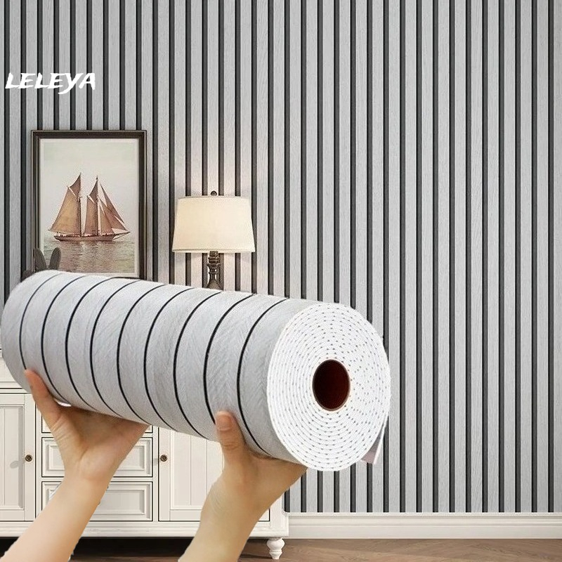 Pvc Panel Background - Self กาวไม้ GRAIN ผนังกันน้ําพื้นหลัง Grille สติกเกอร์เหมาะสําหรับเพดานห้องนั่งเล่นตกแต่ง